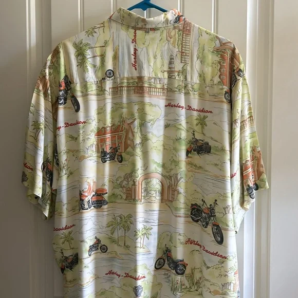 Men’s H-D Tori Richard Short Sleeve Button Down - Picture 9 of 10